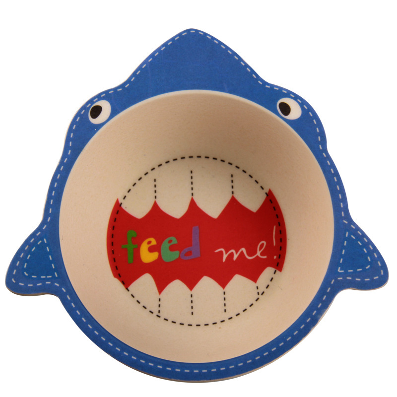 Bamboo Kids Plate Non-Toxic Tableware